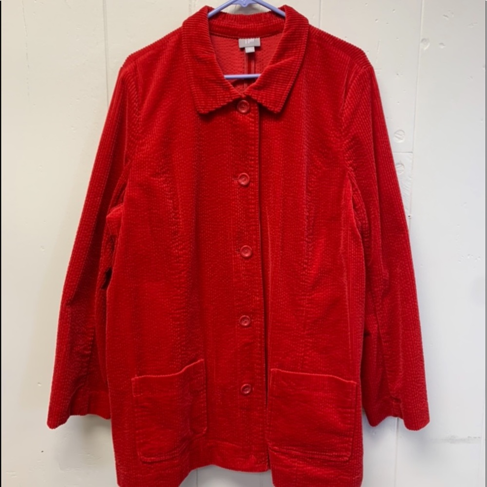 J Jill Wide Wale Corduroy Barn Coat XL